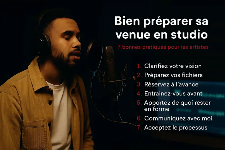 Les 7 bonnes pratiques pour préparer ses sessions Studio