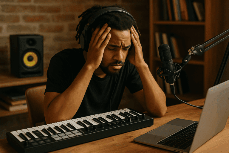 Artiste qui ne sait pas comment s'en sortir