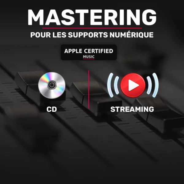 Mastering online Streaming et CD Apple Digital Masters certifié Mastering online Streaming et CD Apple Digital Masters certifié