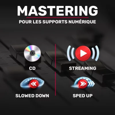 Mastering online Streaming et CD Slowed down et Sped Up