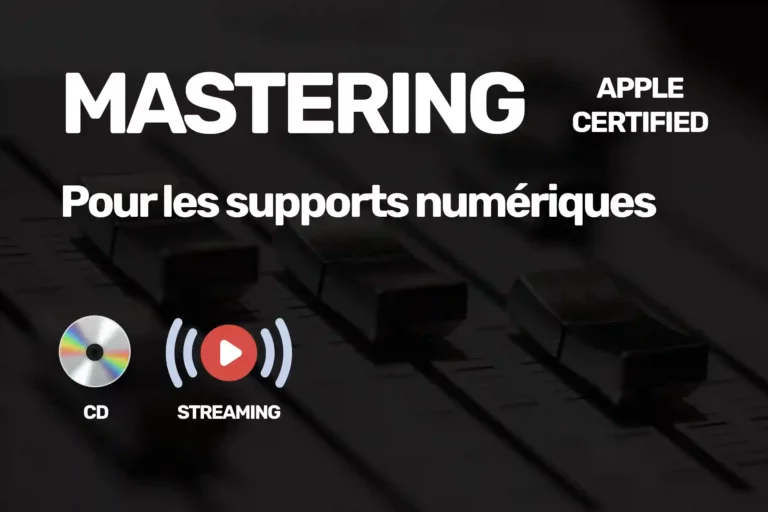 Mastering Streaming et CD Apple certified