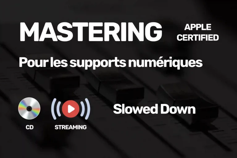 Mastering Streaming et CD Slowed down Apple Certified