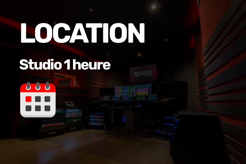 Response Studio Location du studio d'enregistrement avec l'ingénieur du son pour un son analogique chaud et percutant selon votre style pour 1 heure