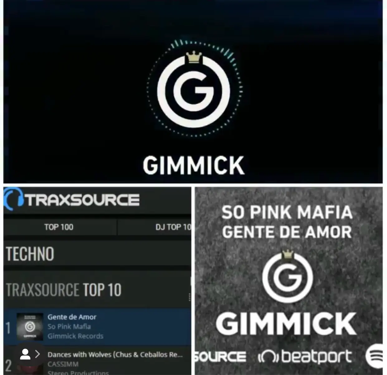 Mixage Mastering & Composition GENTE DE AMOR numéro 1 sur Traxsource