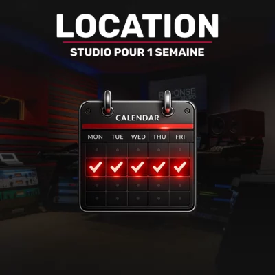 Location du studio d'enregistrement Reponse Studio avec l'ingénieur du son pour un son analogique chaud et percutant selon votre style pour 1 semaine