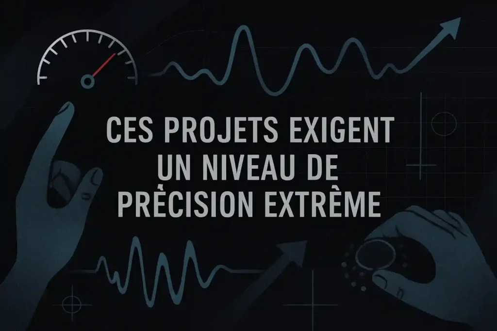 Ces projets exigent un niveau de précision extrême