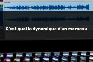 Waveforme affichée dans Pro Tools illustrant la dynamique d un morceau avec une dynamique audio bien préservée, des transitoires nettes et un signal qui respire.