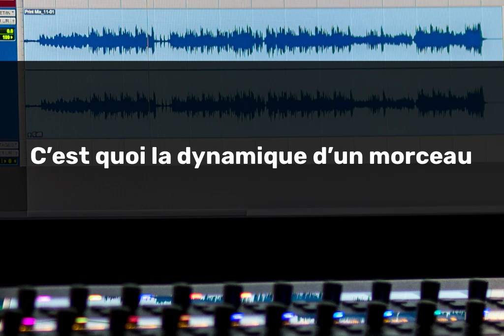 Waveforme affichée dans Pro Tools illustrant la dynamique d un morceau avec une dynamique audio bien préservée, des transitoires nettes et un signal qui respire.