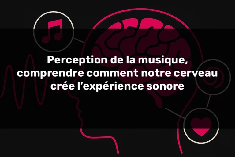 Perception de la musique, illustration des régions du cerveau qui réagissent au son avec des zones liées à la musique et cerveau, à l’émotion et au traitement auditif