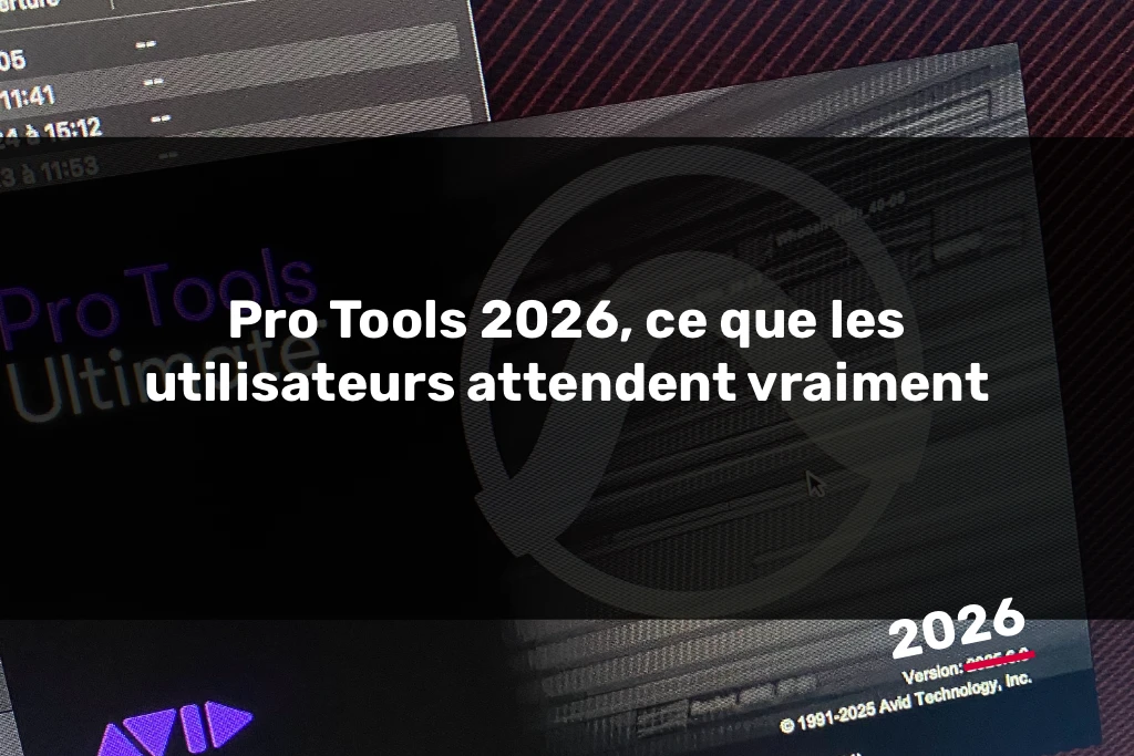 Ecran de chargement Pro Tools 2025 barre de progression avec mention Pro Tools 2026 illustrant l evolution et l avenir du logiciel audio professionnel