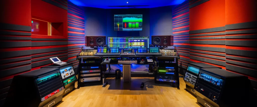 Régie du studio d'enregistrement Reponse Studio, espace professionnel prêt à accueillir vos sessions selon les disponibilités du studio.