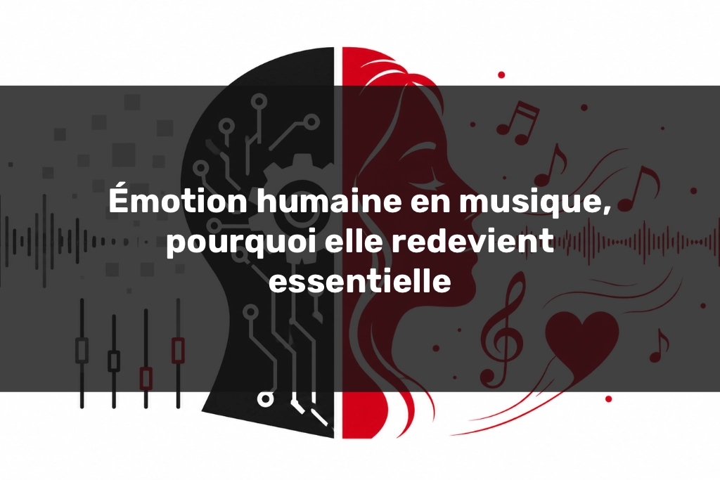 Émotion humaine en musique face aux automatismes et à la création sonore vivante.