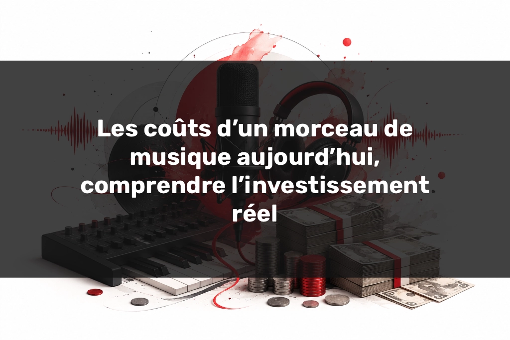 Les coûts d'un morceau de musique entre studio, création audio et investissement artistique.