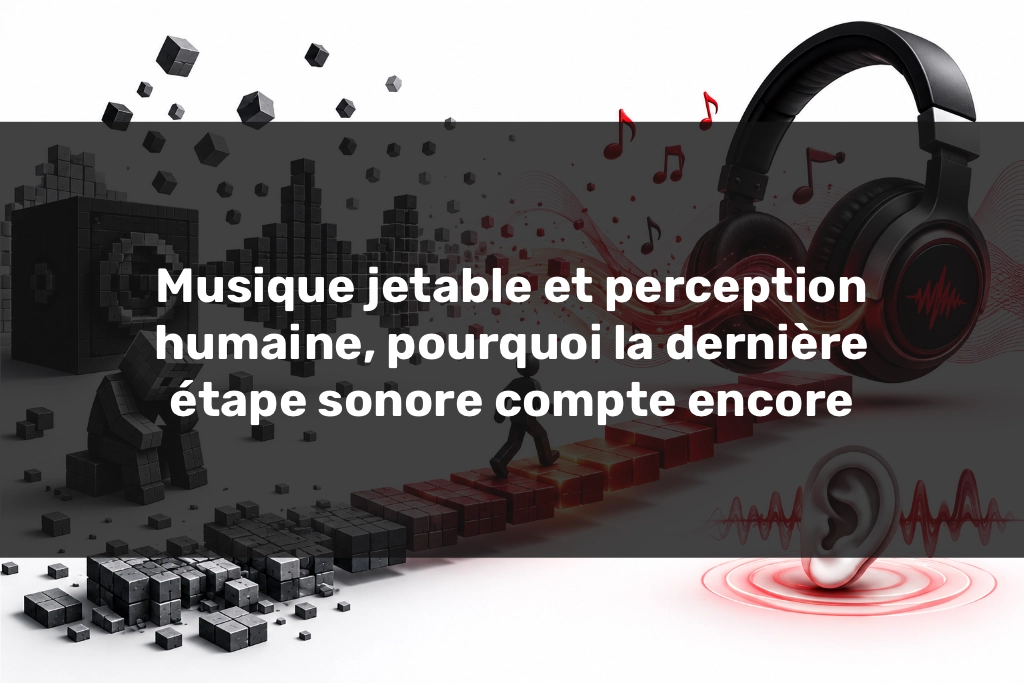 Musique jetable et perception humaine entre son en blocs et écoute au casque