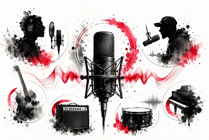 Choix du micro pour enregistrer une voix, une guitare et des instruments en studio ou home studio.