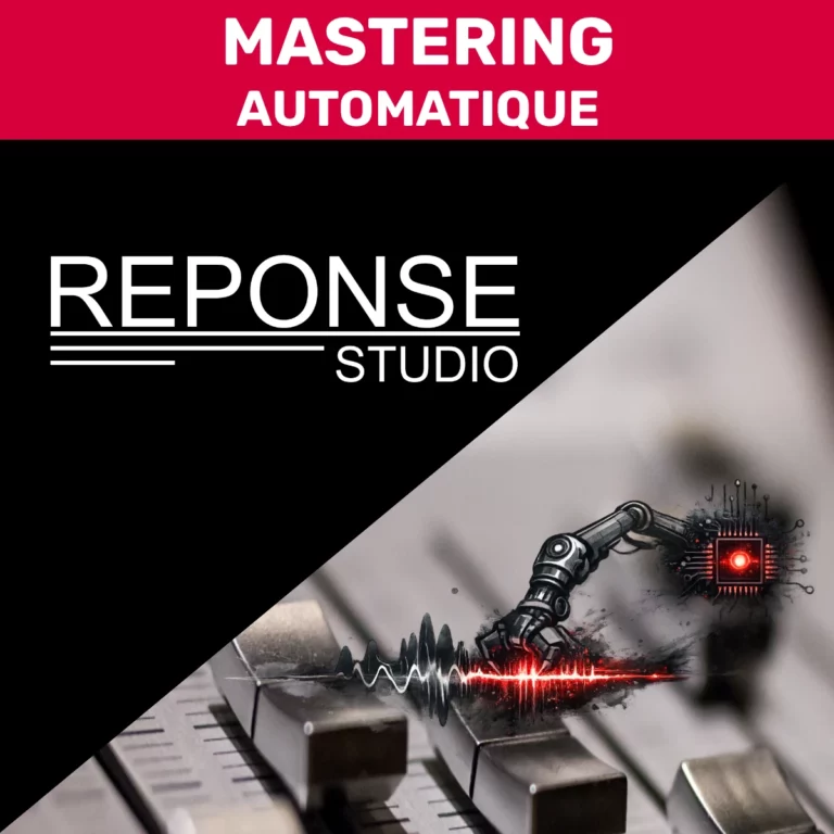 Écoutes comparatives entre mastering Reponse Studio et mastering automatique pour analyser la différence sonore.