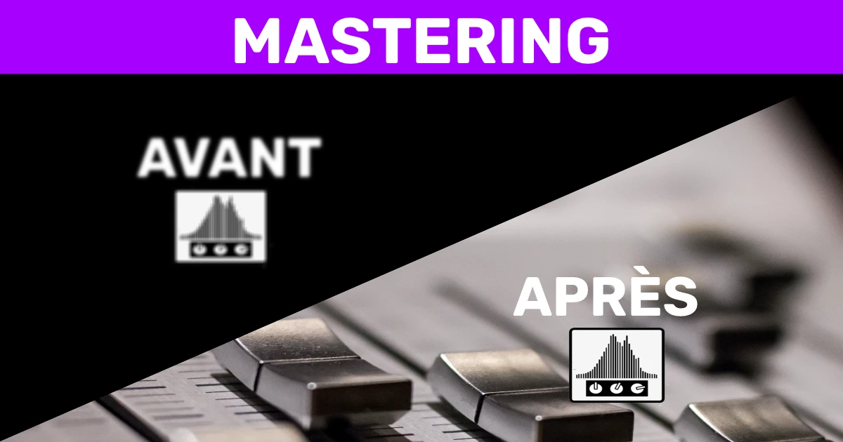 Comparatif mastering du studio d'enregistrement c Comparaison avant après mastering réalisée chez Reponse Studio, illustrant la différence entre un son brut et un mastering analogique professionnel en Suisse.